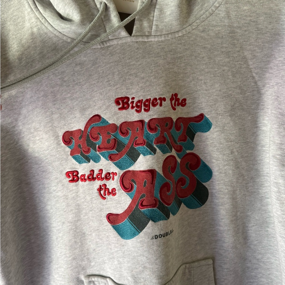 LA DoubleJ Light Gray Graphic Hoodie - Picture 3 of 10